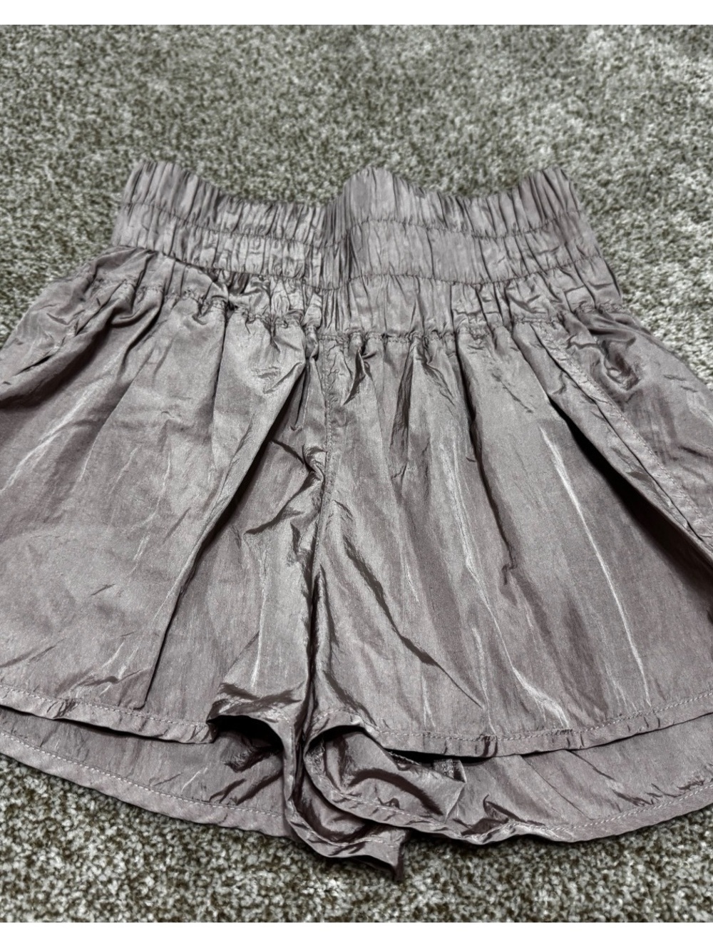 FP Movement Free People Women’s Mauve Running Shorts Lined Elastic Waist